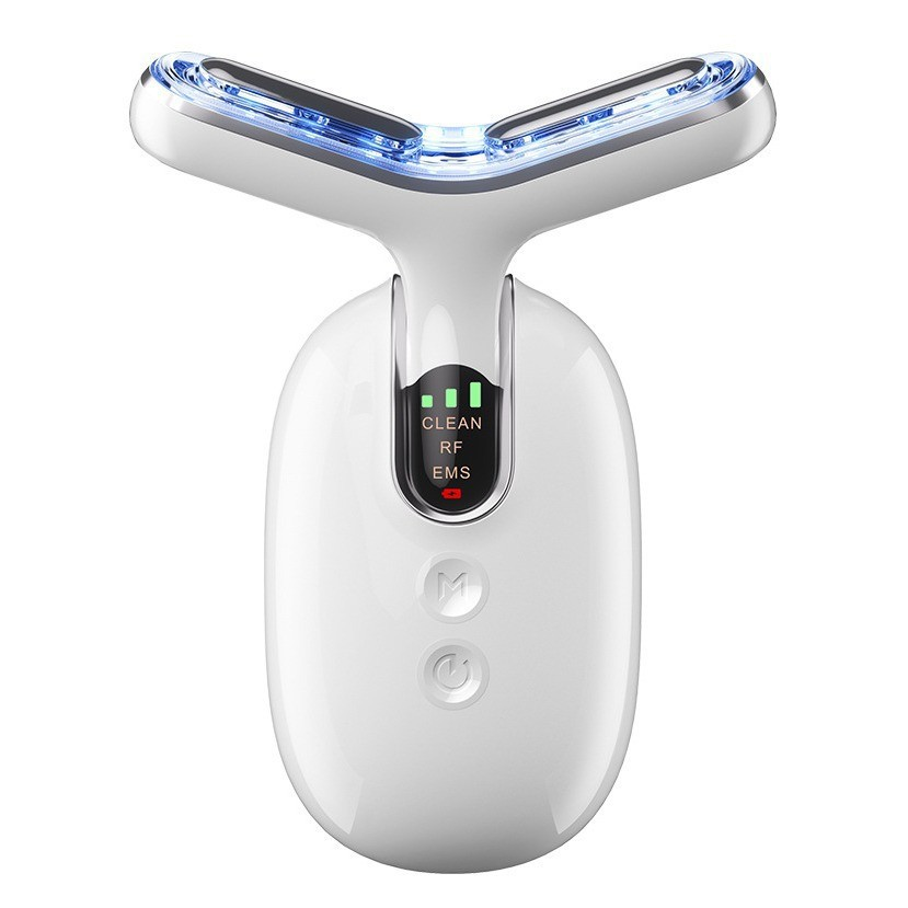 White neck and facial beauty device